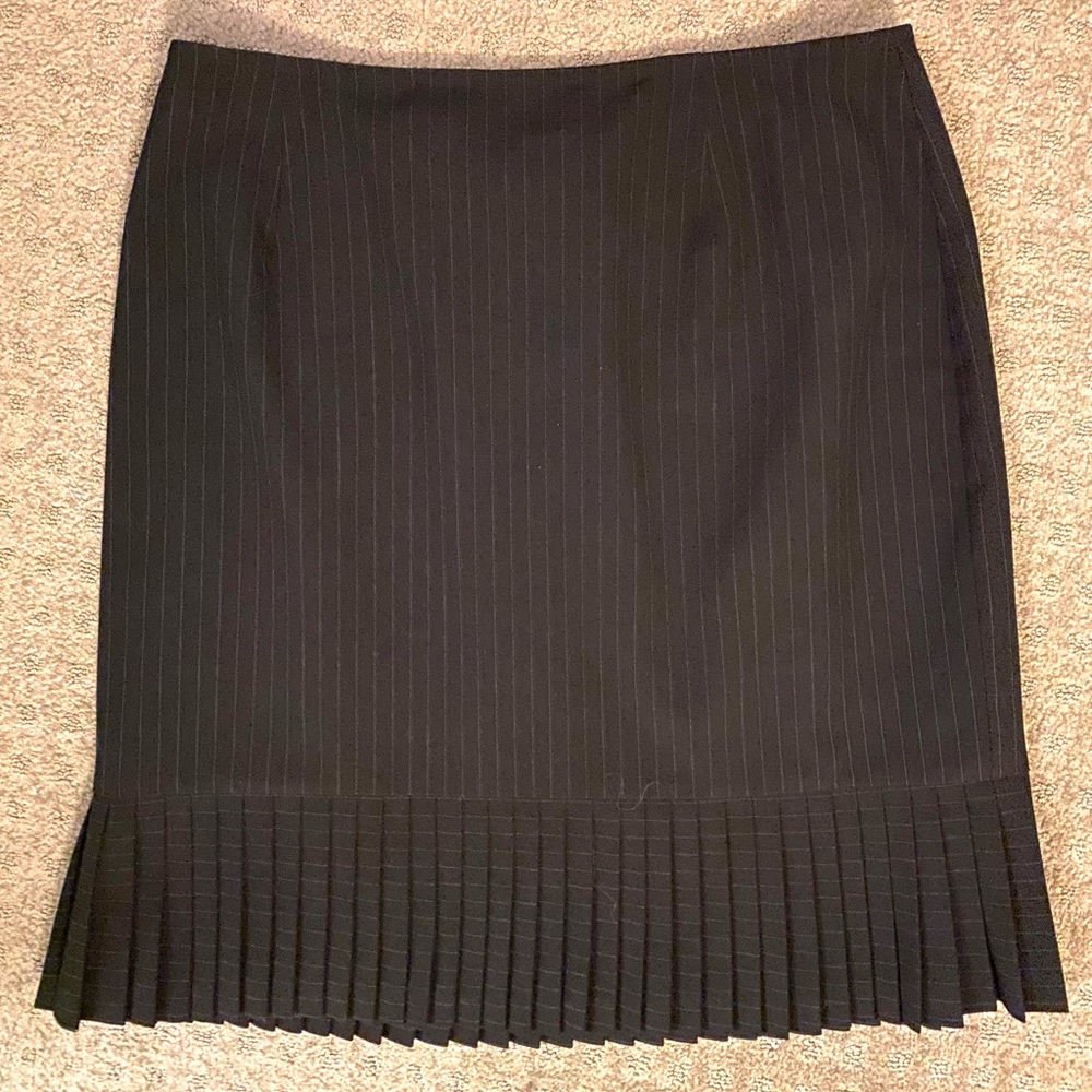 Skirtology Black Skirt Pleated Bottom 12